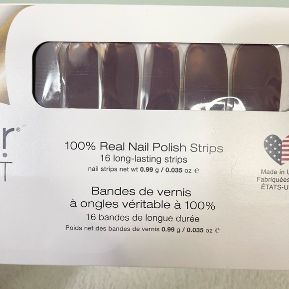 Color Street 100% Real Nail Polish Strips Deep Purple NWT - Picture 2 of 5